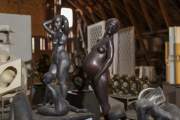 Figures of women in studio