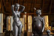 Figures of women in studio