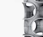 Jerusalem Tower outdoor sculpture detail
